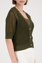 Load image into Gallery viewer, MONARI Cardigan/jacket. Knitted with Lurex embellishment 410911