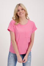 Load image into Gallery viewer, MONARI Jersey Blouse with Pocket Detail. 407698