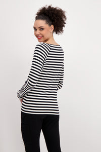 MONARI T Shirt. Stripes and Woman.    407482