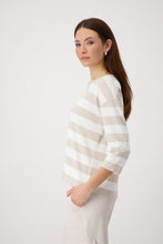 Load image into Gallery viewer, MONARI  Basic Stripe, 3/4 Sleeve Top.     409337
