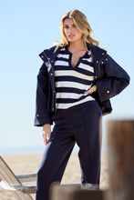 Load image into Gallery viewer, MONARI  Basic Stripe, 3/4 Sleeve Top.     409337
