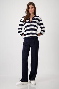 MONARI  Basic Stripe, 3/4 Sleeve Top.     409337