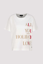 Load image into Gallery viewer, MONARI Round Neck T Shirt.   Love and Holiday      409683
