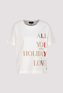 MONARI Round Neck T Shirt.   Love and Holiday      409683