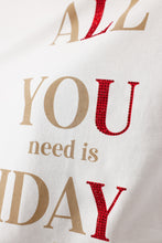 Load image into Gallery viewer, MONARI Round Neck T Shirt.   Love and Holiday      409683
