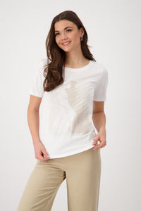 MONARI  Round Neck T-Shirt. Woman Print.        409732