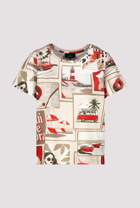 MONARI Round Neck T Shirt (Polaroid All Over.)  409742
