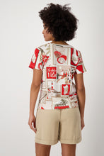 Load image into Gallery viewer, MONARI Round Neck T Shirt (Polaroid All Over.)  409742
