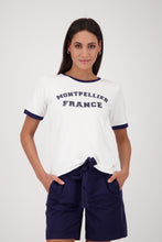 Load image into Gallery viewer, MONARI Round Neck T Shirt with Decorative Letters..........   409797
