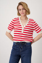 Load image into Gallery viewer, MONARI V Neck Stripped Knit.   409958
