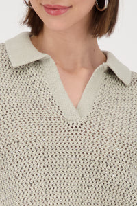 MONARI Polo T Shirt.   Lux Knit with Rhinestones.                             409971                                                409971
