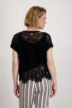 Load image into Gallery viewer, MONARI Round Neck Lace Sweater.        409994
