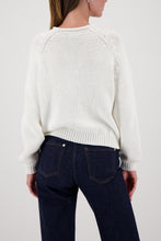 Load image into Gallery viewer, MONARI.          White Ribbon Sweater.                    410215
