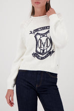 Load image into Gallery viewer, MONARI.          White Ribbon Sweater.                    410215

