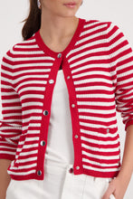 Load image into Gallery viewer, MONARI  Cardigan Jacket Stripe.       410216
