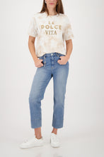 Load image into Gallery viewer, MONARI...... Short Sleeve Lux T with Embellishment   ......................... 410258
