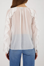 Load image into Gallery viewer, MONARI Gorgette Ruffle Blouse......................401315
