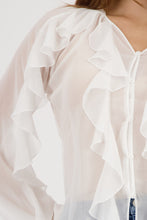 Load image into Gallery viewer, MONARI Gorgette Ruffle Blouse......................401315
