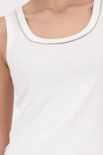 Load image into Gallery viewer, MONARI Sleeveless Cami with Diamonte Trim.    410420
