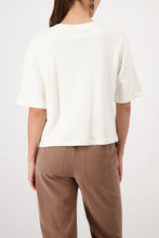 Load image into Gallery viewer, MONARI Lux T Shirt....S/S T Shirt embellished with Crystal and Pearls........ Coast... 410727
