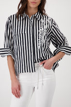Load image into Gallery viewer, MONARI Blouse with Stripe and Embroidery......410847
