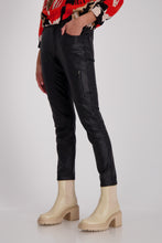 Load image into Gallery viewer, MONARI.  Leather look Stretch Pant.     806924

