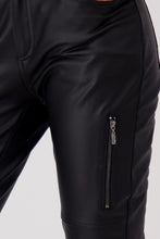 Load image into Gallery viewer, MONARI.  Leather look Stretch Pant.     806924
