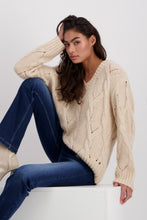 Load image into Gallery viewer, MONARI Sweater. Braid Fleece.      807225
