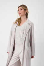 Load image into Gallery viewer, MONARI   Lapel Collar  Long Line Coat.       807905

