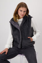 Load image into Gallery viewer, MONARI                 Faux Fur Vest.... with Hood.                                 808262
