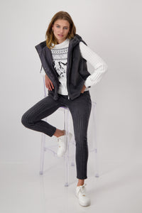 MONARI                 Faux Fur Vest.... with Hood.                                 808262