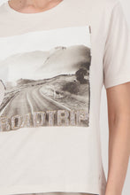 Load image into Gallery viewer, MONARI  T Shirt with rhinestones.  'Road Trip'          808934
