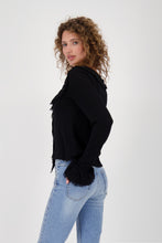Load image into Gallery viewer, MONARI Jacket/Cardigan with Ruffles.                     808979
