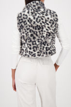 Load image into Gallery viewer, MONARI       Waistcoat (Faux Fur) Leopard Print.    809633
