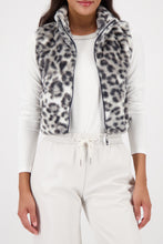 Load image into Gallery viewer, MONARI       Waistcoat (Faux Fur) Leopard Print.    809633
