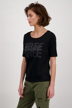 Load image into Gallery viewer, MONARI T Shirt with Decorative Lettering.        806222

