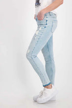 Load image into Gallery viewer, MONARI Destroyed Denim with Rivets.....  406763
